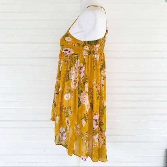 Free People Mustard Floral Blouse - Picture 3 of 7